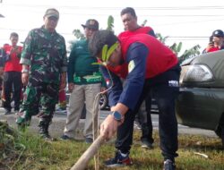 Sambut HUT Sergai ke 19, Wabup Adlin Tambunan Gotong Royong di Kecamatan Sei Rampah
