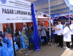Pasar Tradisional Labuhan Bilik Diresmikan Bupati Labuhanbatu Setelah Terbengkalai Akibat Covid-19