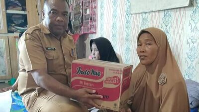 Rumah Hangus dan Jadi Korban Kebakaran, Pak Sunarto dapat Bantuan dari Pemkab Labuhanbatu