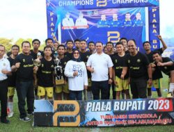 Bupati dan Wabup Labuhanbatu Saksikan Grand Final Turnamen Sepakbola Antar Pelajar 2023, Ini Jawaranya