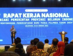 Penjagub Gorontalo Dengarkan Arahan Presiden pada Rakernas APPSI