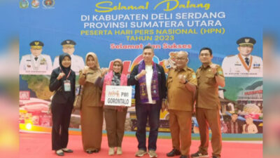 Terbang ke Medan, Kadis Kominfotik Provinsi Gorontalo Hadiri Perayaan HPN 2023