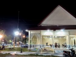 Dihiasi Lampu yang Indah, Trotoar Ippot Tapa Bone Bolango Makin Terlihat Cantik