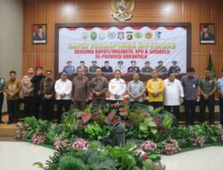 Hadiri Rapat Forkopimda, Deprov Sampaikan Dukungan Untuk Anggaran Pemilu