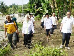 Bupati Thariq Tinjau Pembuatan Tanggul Sementara di Bulontio Timur Kecamatan Sumalata