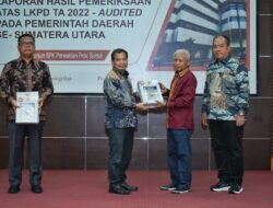 Bupati Surya Terima Laporan Hasil Pemeriksaan atas LKPD Asahan 2022 dari BPK Sumut