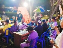 Pertandingan Catur Digelar Depan Stand Pameran Dinas Pendidikan Gorut