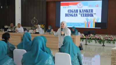 PKK Asahan Sambut Roadshow Cegah Kanker Ketua YKI Sumut