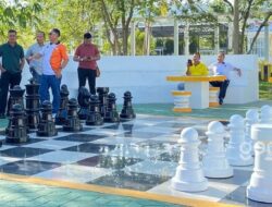 Jelang Kegiatan Pesona Syawal, Bupati Thariq Tinjau Stadion Catur