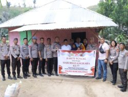 Momentum Hari Bhayangkara ke-77, Polres Bonebol Salurkan Bantuan kepada Masyarakat