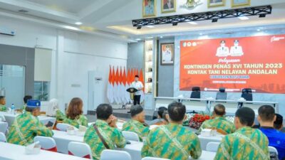 Kontingen Penas XVI KTNA Batu Bara Dilepas Bupati Zahir