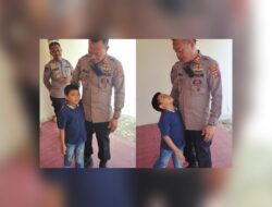 Impian Terwujud! Bocah di Bone Bolango Akhirnya Bertemu Kapolres