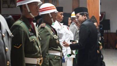 Resmi, Wabup Trenggalek Kukuhkan 72 Anggota Paskibraka HUT ke-78 RI