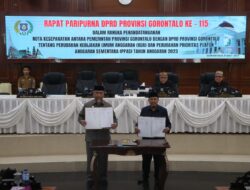 DPRD Provinsi Gorontalo Bersama Penjabat Gubernur Resmi Tandatangani KUA-PPAS Perubahan 2023