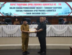 Gelar Paripurna, DPRD Provinsi Gorontalo Prioritaskan Anggaran Untuk Penuhi Target Capaian