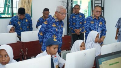 Bupati Asahan Tinjau Pelaksanaan ANBK 2023