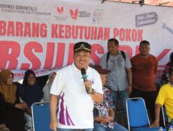 Paris Jusuf Buktikan Aspirasi Pasar Murah Terealisasi di Kecamatan Telaga Biru