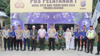 Kapolres Rocky Cek Posyan Nataru 2024 di Wilayah Asahan