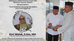 Turut Berbelasungkawa, Pemprov Gorontalo Sampaikan Penghargaan Terakhir untuk Almarhum Erni Wolok