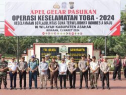 Bupati Asahan Pimpin Apel Gelar Pasukan Operasi Keselamatan Toba 2024