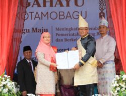 Pj. Wali Kota Kotamobagu Terima Hibah Gedung Wanita dari Yayasan Boki Boenia