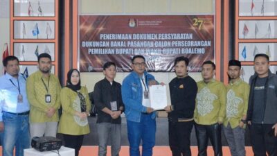 KPU Boalemo Mulai Terima Dokumen Persyaratan Pilkada 2024