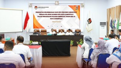 Mantapkan Soliditas Internal, KPU Provinsi Gorontalo Bekali KPU Kota Gorontalo