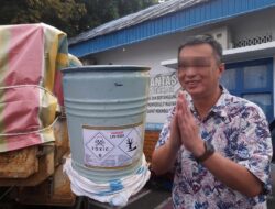 Sempat ditahan semalam, Satu Unit Dumtruck Berisi 50 Drum Cianida di lepas Polres Kotamobagu, Ini Alasannya