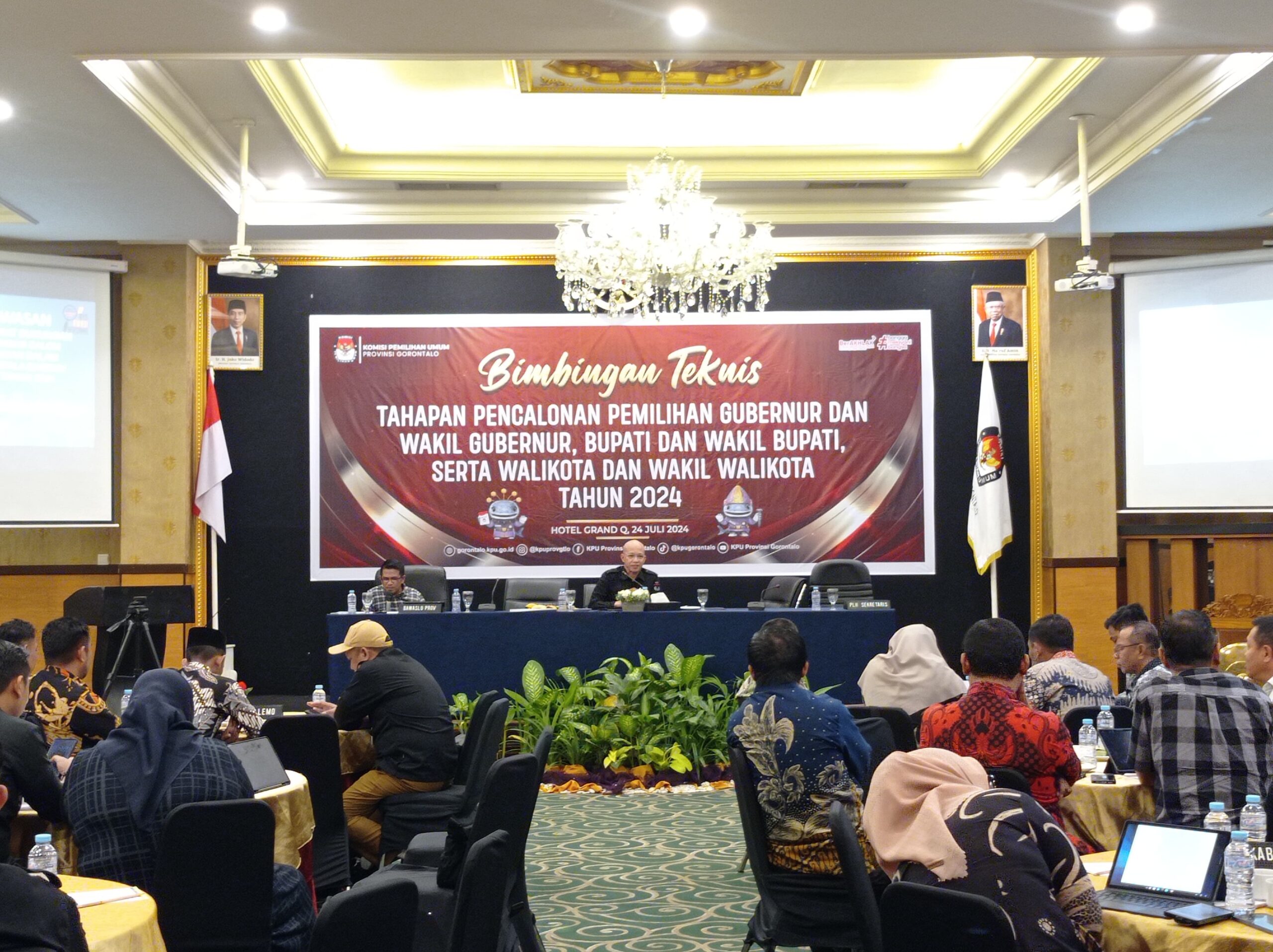 Bimtek KPU Provinsi Gorontalo: Risan Pakaya Tekankan Pentingnya Bimtek Tahapan Pencalonan Pilkada 2024