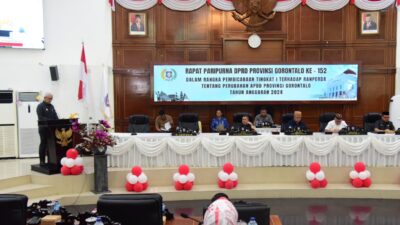 Empat Pertimbangan Utama Perubahan APBD 2024 Gorontalo Disampaikan PJ Gubernur ke DPRD