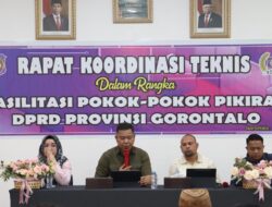 Rakor Anggaran DPRD Gorontalo Persiapkan Program untuk Tahun 2024 dan 2025