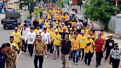 Tampil Beda, Paket DEWA Diiringi Mars Kabupaten Gorontalo saat Mendaftar ke KPU