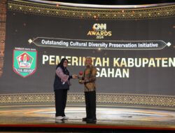 Bupati Asahan Terima Penghargaan Outstanding Cultural Diversity Preservation Initiative 2024