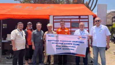 Tanggap Bencana, BRI Salurkan Bantuan untuk Korban Gempa di Garut dan Bandung