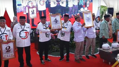 Nomor Urut Ditetapkan, 4 Paslon Bupati-Wakil Bupati Gorontalo Siap Bertarung