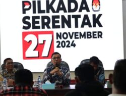 Pjs Bupati Agustinus Ajak Awak Media Sukseskan Pilkada 2024 di Toba