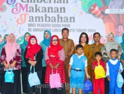 Disdik Labuhanbatu Berikan Makana Sehat Bagi 3.050 Pelajar PAUD
