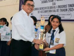 38 Pelajar SD dan SMP se-Kecamatan Balige Ikuti Lomba Pidato Berbahasa Inggris
