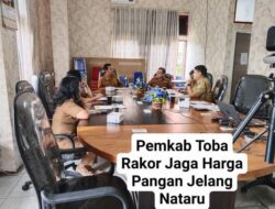 Jelang Nataru, Pemkab Toba Rakor Jaga Harga Pangan