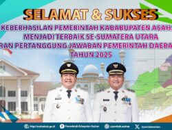 Pemkab Asahan LPPD Terbaik se-Sumut