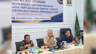BPN Gorontalo Gandeng Polda dan Kejati Berantas Mafia Tanah