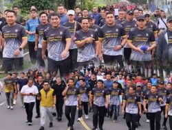 Meriah! Polres Kotamobagu Sukses Gelar Jalan Sehat HUT Bhayangkara ke-79