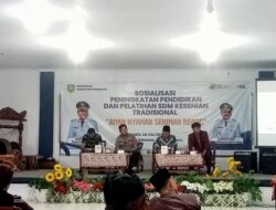 Sosialisasi Peningkatan Pendidikan dan Pelatihan SDM Kesenian Tradisional “Aman Nyaman Seniman Reang”