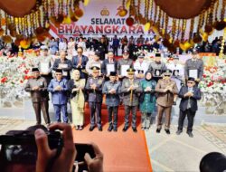Upacara Hari Bhayangkara ke-79 Berlangsung Khidmat, Kapolres Sampaikan Pesan Gubernur Sulut