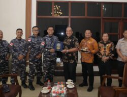 Danlanal TBA Audiensi dengan Bupati Asahan