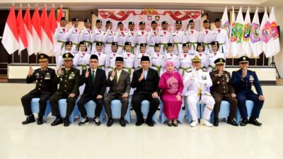 Gubernur Gusnar Ismail Kukuhkan 25 Anggota Paskibraka Provinsi Gorontalo 2025