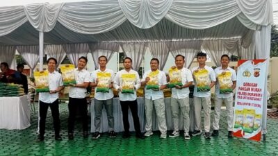 Polres Indramayu Bersama Bulog Gelar Gerakan Pangan Murah