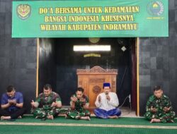 Dandim 0616 Indramayu Ikuti Doa Bersama Untuk Kedamaian Bangsa Indonesia