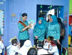 Endang Kurniasih Dampingi Kahiyang Ayu Tinjau Posyandu dan Salurkan Bantuan di Langkat