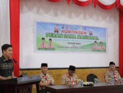 Wawali Kotamobagu Lepas Kontingen Pramuka Peran Saka Nasional 2025